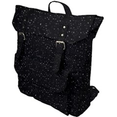 Simple Starry Sky, Alone, Black, Dark, Nature Buckle Up Backpack by nateshop