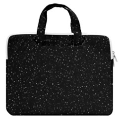 Simple Starry Sky, Alone, Black, Dark, Nature Macbook Pro 16  Double Pocket Laptop Bag  by nateshop