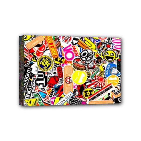 Sticker Bomb, Art, Cartoon, Dope Mini Canvas 6  X 4  (stretched) by nateshop