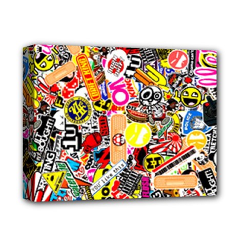 Sticker Bomb, Art, Cartoon, Dope Deluxe Canvas 14  X 11  (stretched) by nateshop