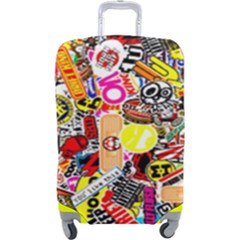 Sticker Bomb, Art, Cartoon, Dope Luggage Cover (large) by nateshop