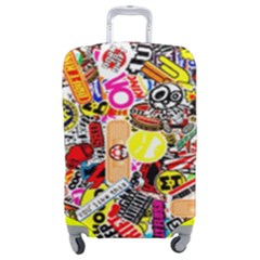 Sticker Bomb, Art, Cartoon, Dope Luggage Cover (medium) by nateshop