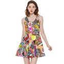 Sticker Bomb, Art, Cartoon, Dope Inside Out Reversible Sleeveless Dress View3