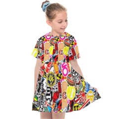 Sticker Bomb, Art, Cartoon, Dope Kids  Sailor Dress by nateshop