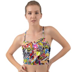 Sticker Bomb, Art, Cartoon, Dope Mini Tank Bikini Top