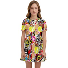 Sticker Bomb, Art, Cartoon, Dope Kids  Sweet Collar Dress by nateshop