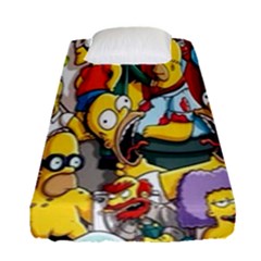 The Simpsons, Cartoon, Crazy, Dope Fitted Sheet (single Size) by nateshop