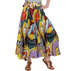 The Simpsons, Cartoon, Crazy, Dope Women s Satin Palazzo Pants by nateshop