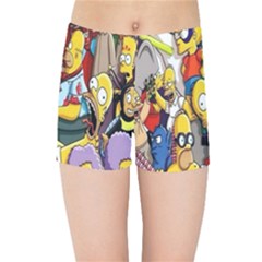 The Simpsons, Cartoon, Crazy, Dope Kids  Sports Shorts by nateshop