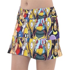 The Simpsons, Cartoon, Crazy, Dope Classic Tennis Skirt by nateshop