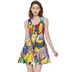 The Simpsons, Cartoon, Crazy, Dope Inside Out Reversible Sleeveless Dress by nateshop