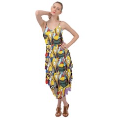 The Simpsons, Cartoon, Crazy, Dope Layered Bottom Dress by nateshop