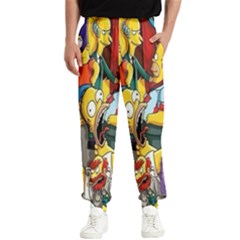 The Simpsons, Cartoon, Crazy, Dope Men s Elastic Waist Pants