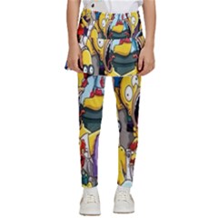 The Simpsons, Cartoon, Crazy, Dope Kids  Skirted Pants by nateshop