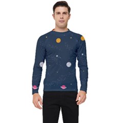 Universe Color Doodle , Art Men s Long Sleeve Rash Guard