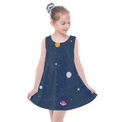 Universe Color Doodle , Art Kids  Summer Dress by nateshop