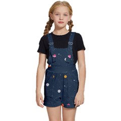 Universe Color Doodle , Art Kids  Short Overalls by nateshop