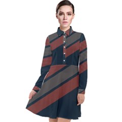 Abstract, Cool, Dark New, Pattern, Race Long Sleeve Chiffon Shirt Dress by nateshop