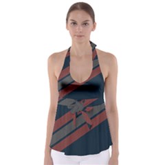 Abstract, Cool, Dark New, Pattern, Race Tie Back Tankini Top by nateshop