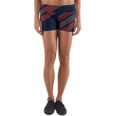 Abstract, Cool, Dark New, Pattern, Race Yoga Shorts