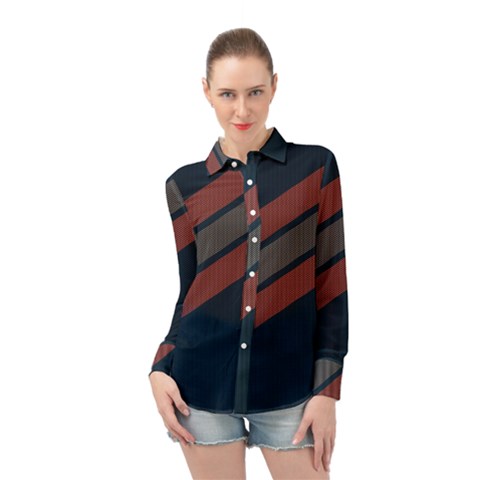 Abstract, Cool, Dark New, Pattern, Race Long Sleeve Chiffon Shirt by nateshop