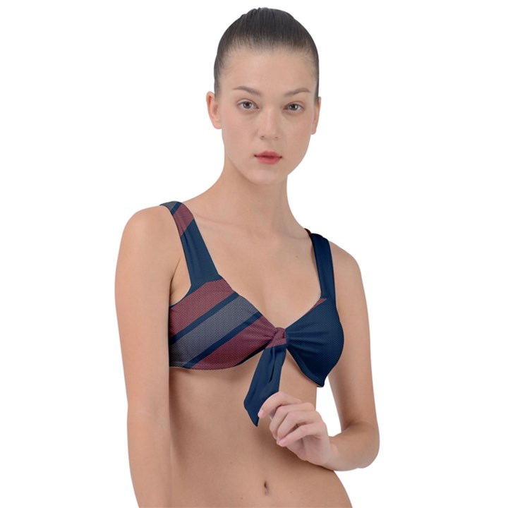 Abstract, Cool, Dark New, Pattern, Race Front Tie Bikini Top