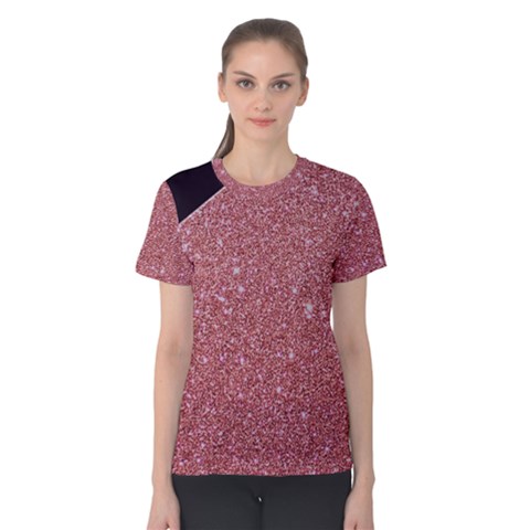 Abstract, Edge Style, Pink, Purple, Women s Cotton T-shirt by nateshop