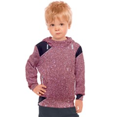 Abstract, Edge Style, Pink, Purple, Kids  Hooded Pullover