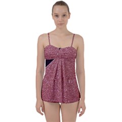 Abstract, Edge Style, Pink, Purple, Babydoll Tankini Set by nateshop