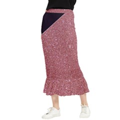 Abstract, Edge Style, Pink, Purple, Maxi Fishtail Chiffon Skirt by nateshop