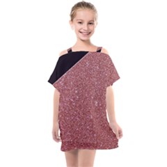 Abstract, Edge Style, Pink, Purple, Kids  One Piece Chiffon Dress by nateshop