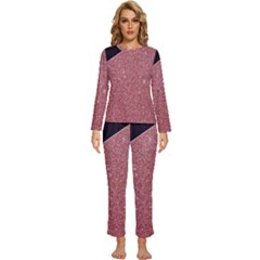 Abstract, Edge Style, Pink, Purple, Womens  Long Sleeve Lightweight Pajamas Set by nateshop