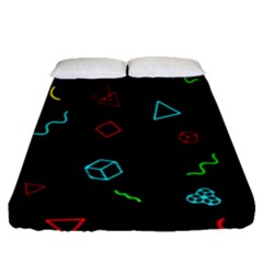 Black, Dark, Galaxy Fitted Sheet (queen Size)