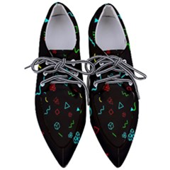 Black, Dark, Galaxy Pointed Oxford Shoes by nateshop