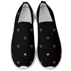 Heart, Background Men s Slip On Sneakers by nateshop