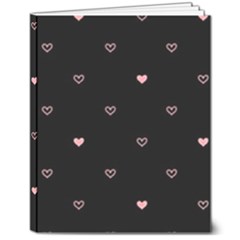 Heart, Background 8  X 10  Hardcover Notebook by nateshop