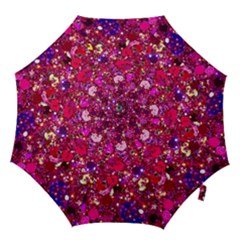 Pink Glitter, Cute, Girly, Glitter, Pink, Purple, Sparkle Hook Handle Umbrellas (large) by nateshop