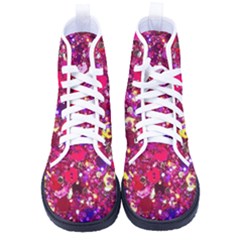 Pink Glitter, Cute, Girly, Glitter, Pink, Purple, Sparkle Women s High-top Canvas Sneakers by nateshop