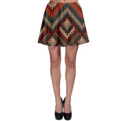 Fabric Abstract Pattern Fabric Textures, Geometric Skater Skirt by nateshop