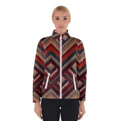 Fabric Abstract Pattern Fabric Textures, Geometric Women s Bomber Jacket by nateshop