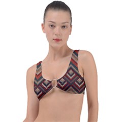 Fabric Abstract Pattern Fabric Textures, Geometric Ring Detail Bikini Top by nateshop