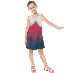 Minimalistic Colours, Minimal Colours, Pattern, Stoche Kids  Sleeveless Dress by nateshop