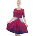 Minimalistic Colours, Minimal Colours, Pattern, Stoche Quarter Sleeve A-Line Dress View1