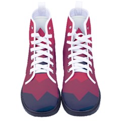 Minimalistic Colours, Minimal Colours, Pattern, Stoche Kid s High-top Canvas Sneakers by nateshop