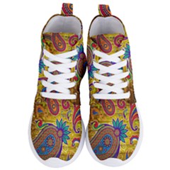 Pattern, Abstract Pattern, Colorful, Women s Lightweight High Top Sneakers by nateshop