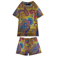 Pattern, Abstract Pattern, Colorful, Kids  Swim T-shirt And Shorts Set by nateshop