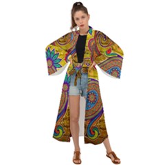 Pattern, Abstract Pattern, Colorful, Maxi Kimono by nateshop