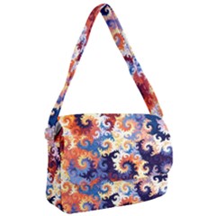 Spirals, Colorful, Pattern, Patterns, Twisted Courier Bag by nateshop