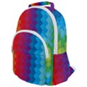 Rainbow Beautiful Seamless Pattern Rounded Multi Pocket Backpack View1