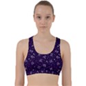 Zodiac Symbols Sign And Stars Pattern Seamless Pattern Back Weave Sports Bra View1